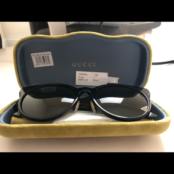 gucci 55mm round sunglasses